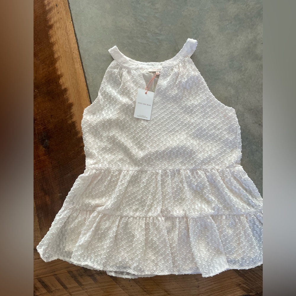 White Sleeveless Top